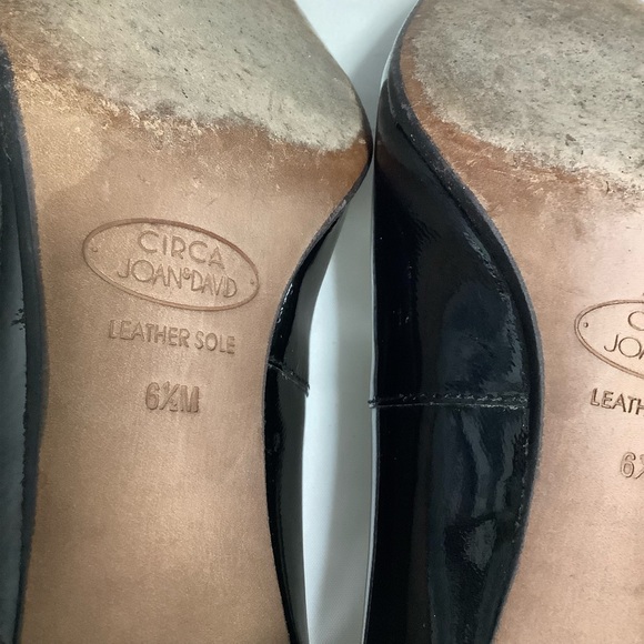 Circa Joan & David Black Patent Leather 2” heels pointed shoes 6.5 - Picture 7 of 10